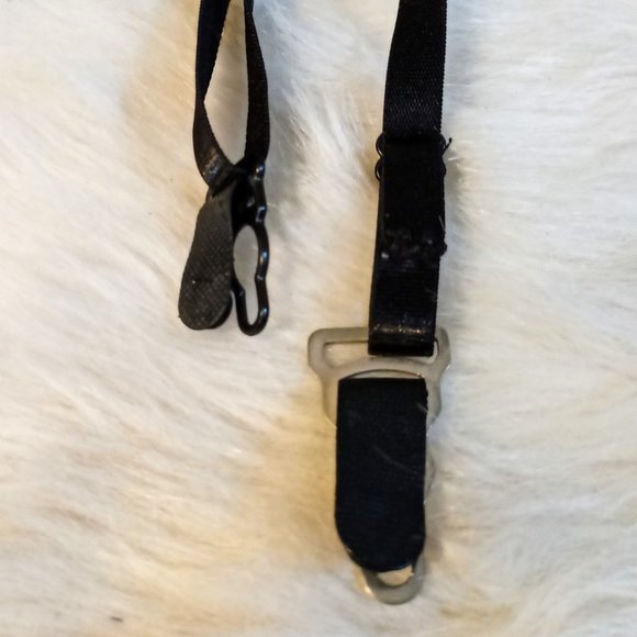 Vintage Stretch Black Strappy Garter Size Sm - Picture 4 of 5